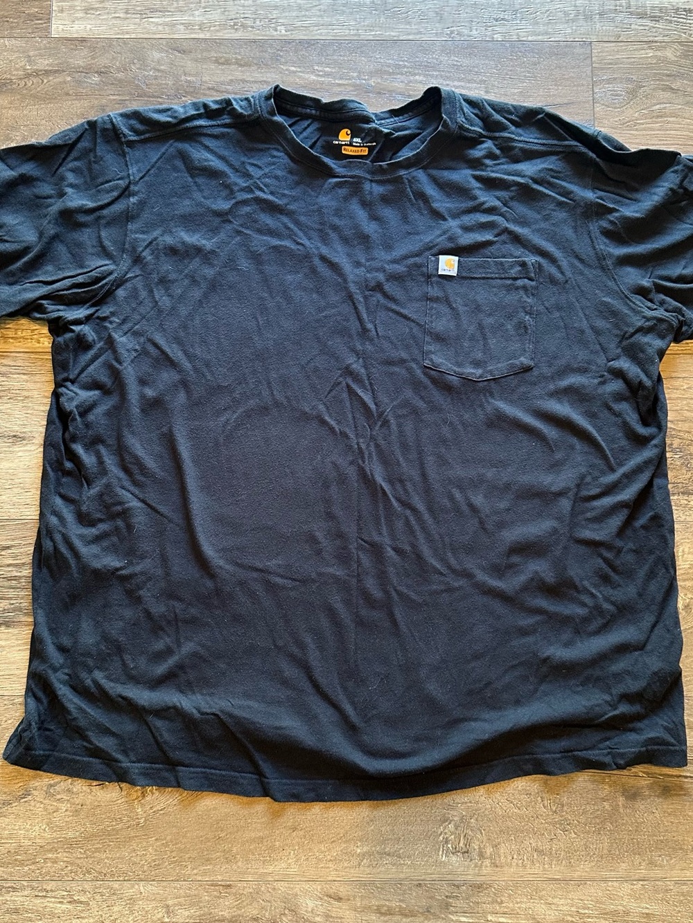 Carhartt Black Short-Sleeve Pocket Tee - Classic Workwear